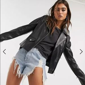 Barney’s Originals Leather Jacket size 8